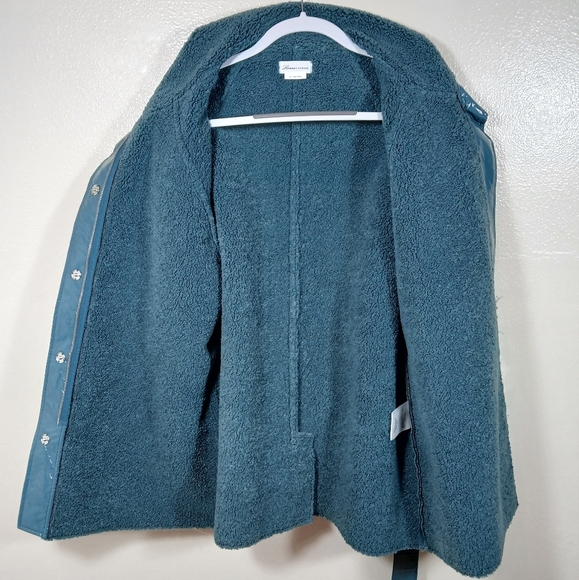 LOVER’S & FRIENDS Michelle Jacket in Blue Belted Coat Faux Fur XL - Picture 8 of 15